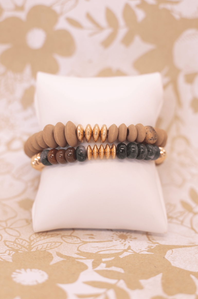 Wooden Mix Bracelet Set