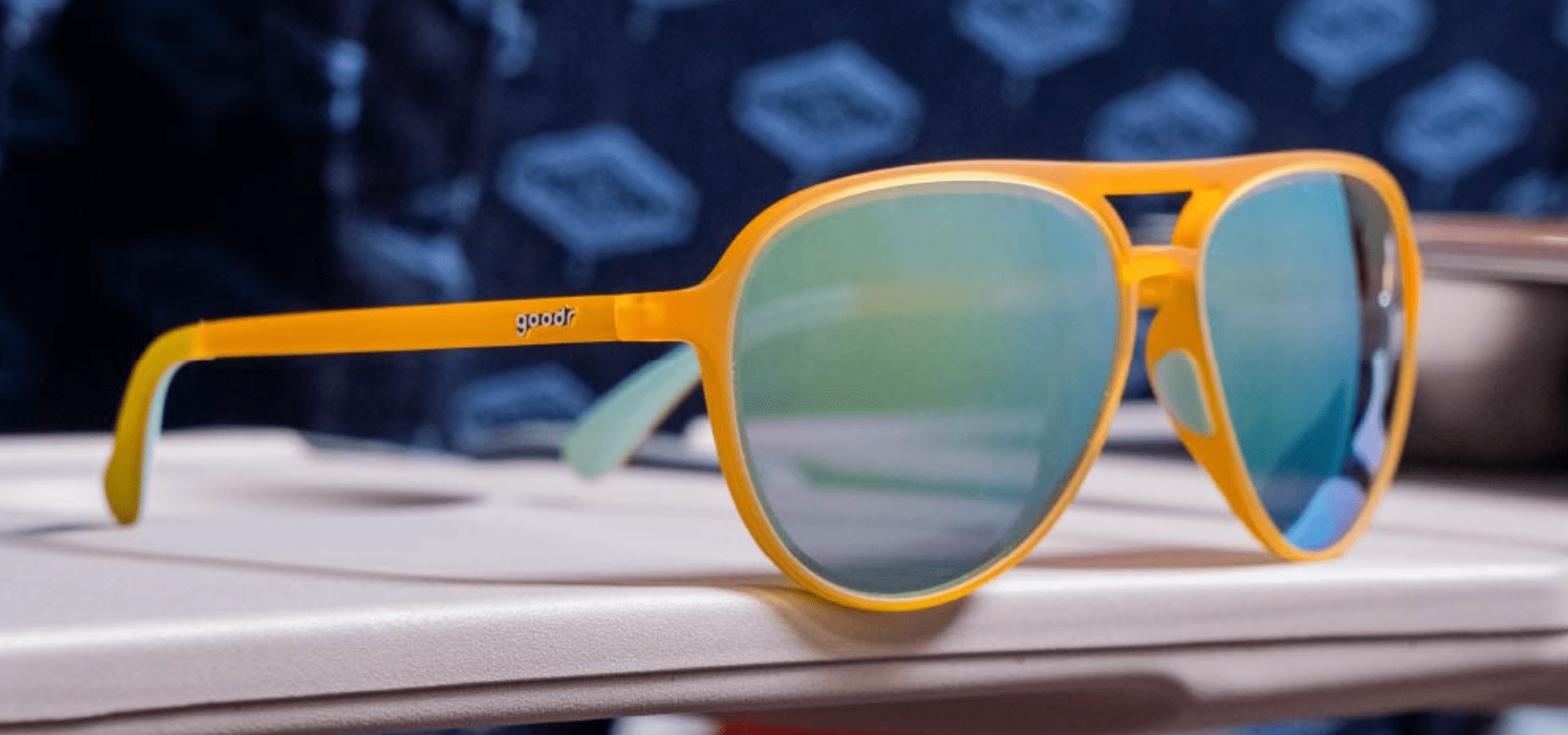 Goodr Cheesy Flight Attendant Sunglasses