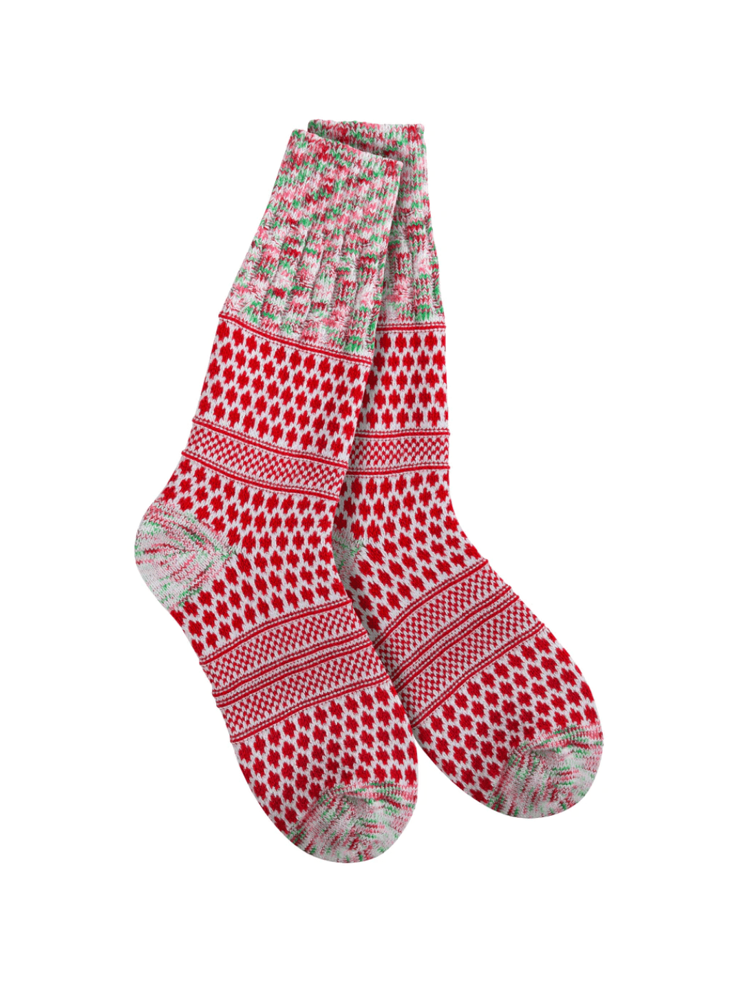 World's Softest Gallery Textured Crew - Holiday Multi