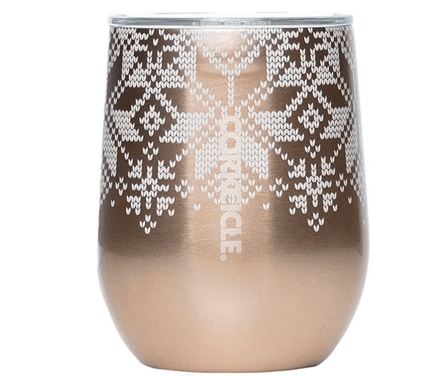 Corkcicle 12oz Fairisle Stemless