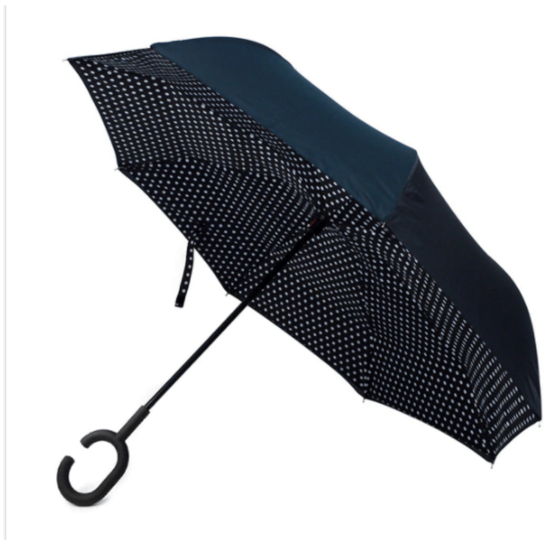 Polka Dot Reversible Umbrella