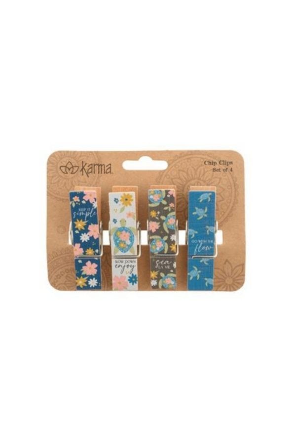 Sea Turtle Chip Clips Set of 4
