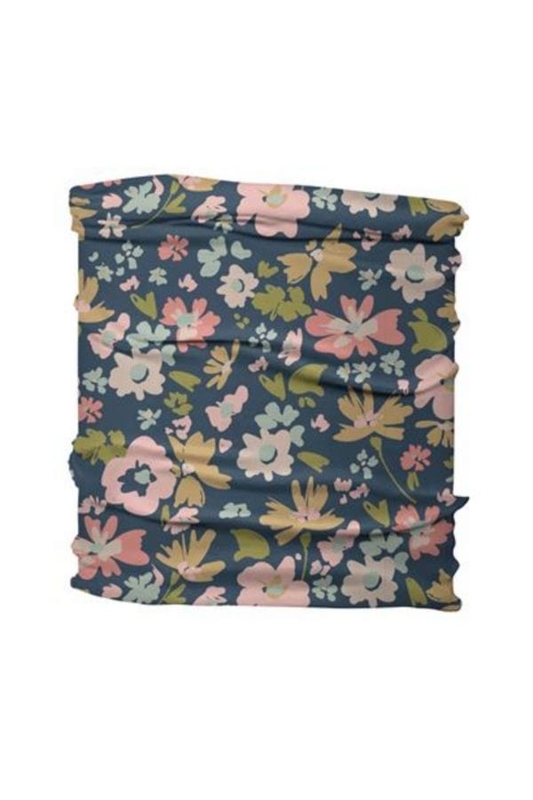 Navy Floral Medium Headband