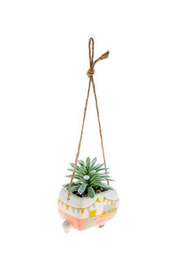 Shaped Hanging Succulent Pot - Camper