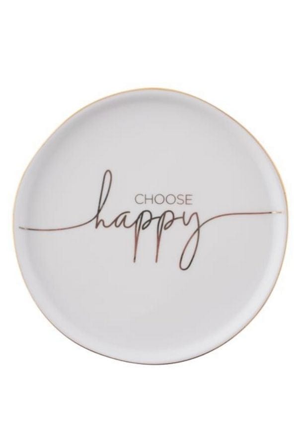 Choose Happy Trinket Tray