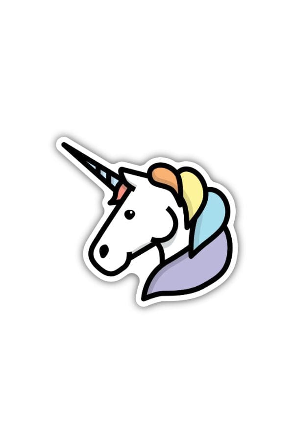 Unicorn Head Sticker