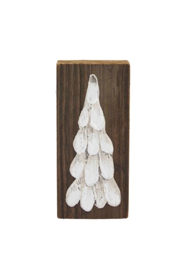 Small White Tree Reclaimed Plaque