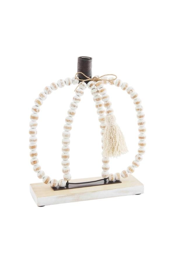 Small Beaded Pumpkin Sitter