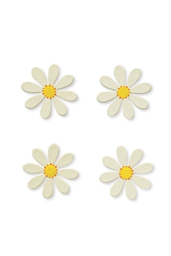 Daisy Magnets S/4 White