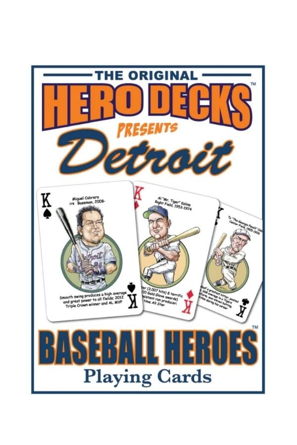 Hero Decks Playing Cards: Detroit Baseball Heroes