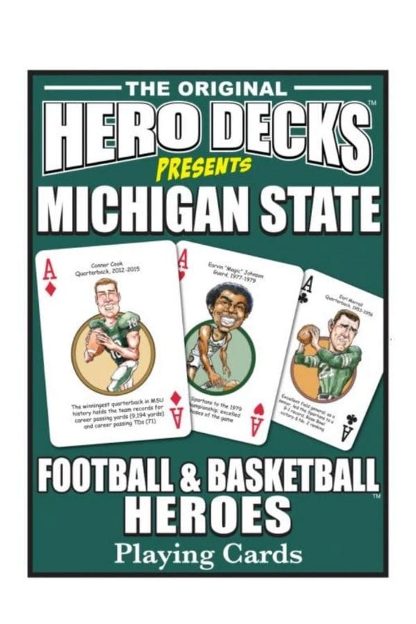 Hero Decks Playing Cards: Michigan State Football Heroes
