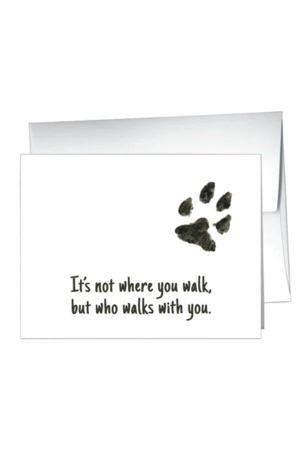 Dog Paw Greeting Card