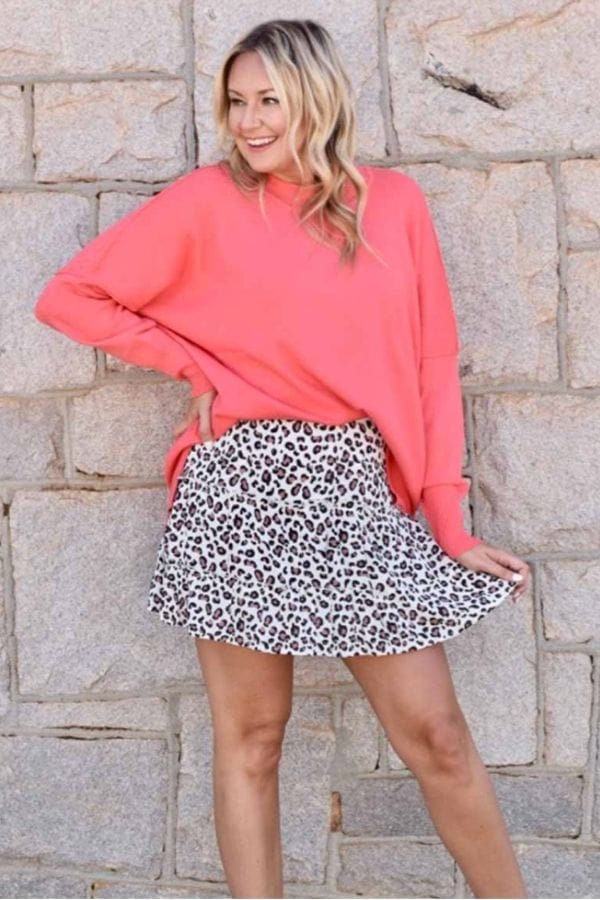 Pink Astrid Ribbed Sweater OS