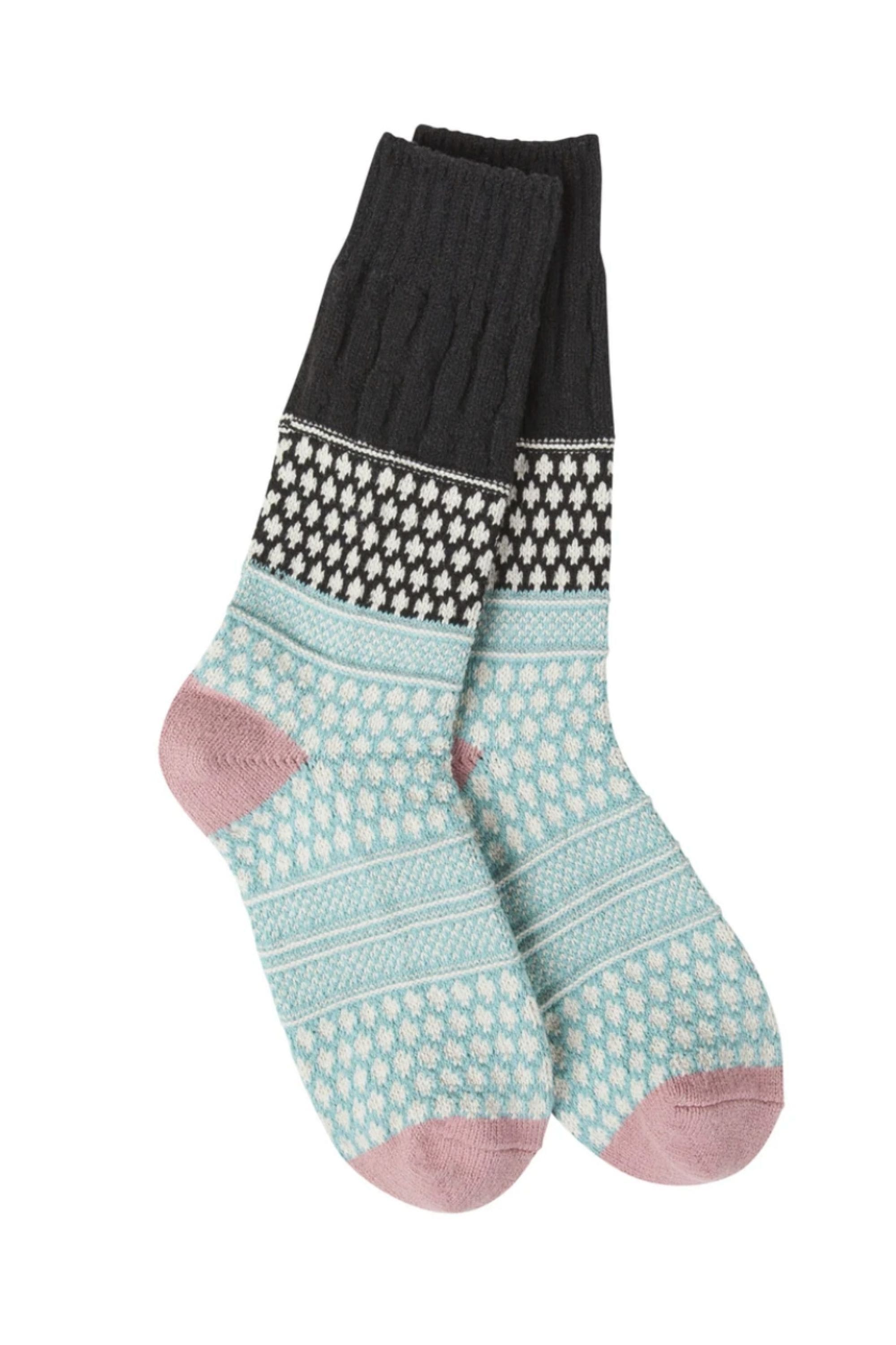 World's Softest Gallery Textured Crew Winter Sky