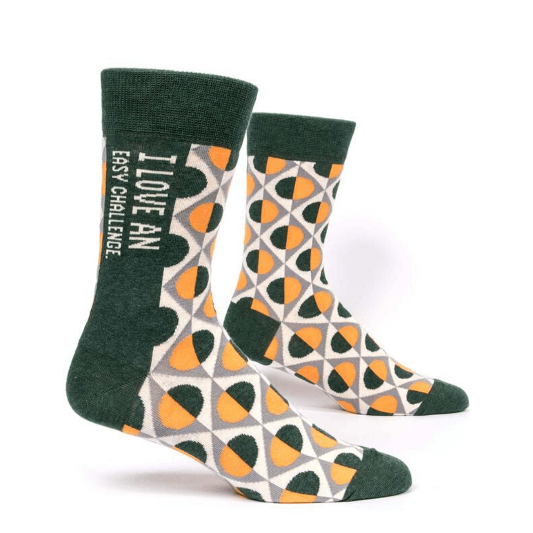 I Love Easy Challenge Men's Socks