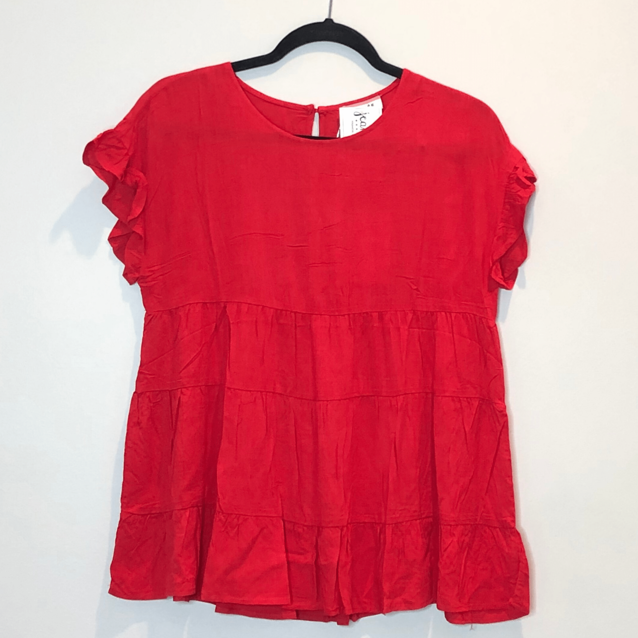 Babydoll Flutter Sleeve Top