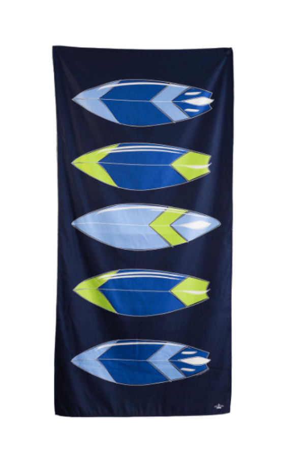 Navy Wipeout Beach Towel