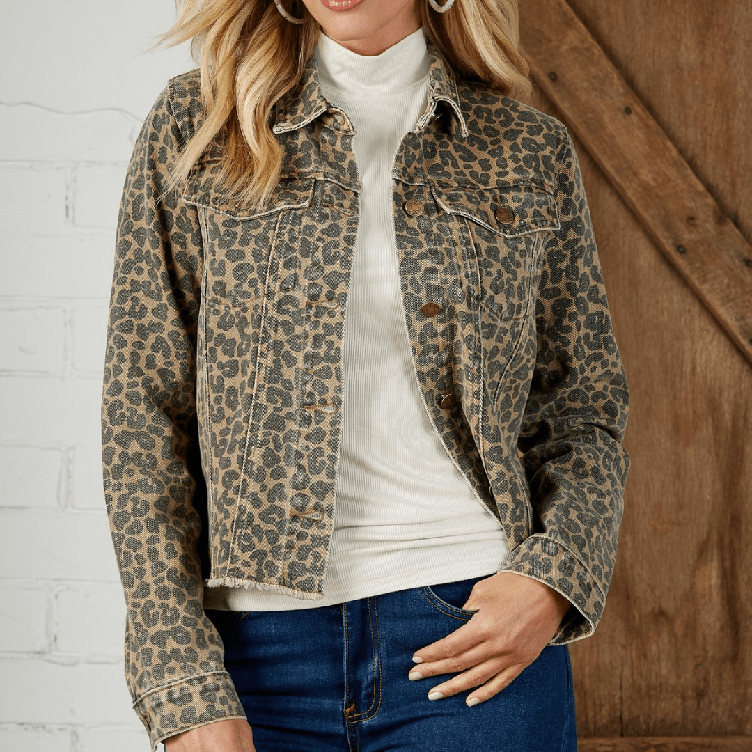 Leopard Tan Colten Jacket