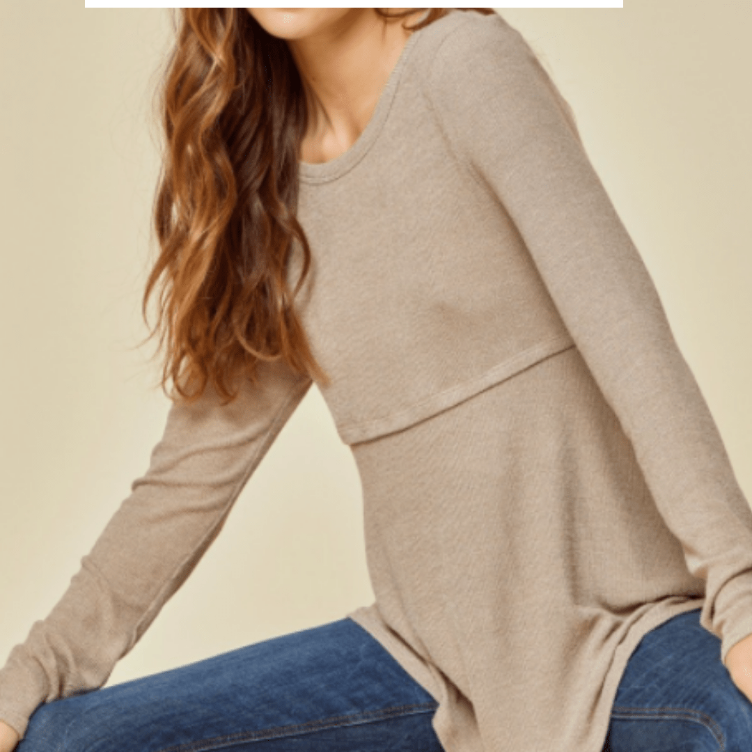 Mocha Babydoll Top
