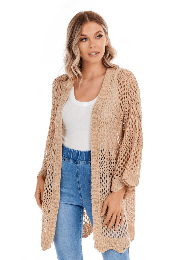 Tan Nella Cardigan