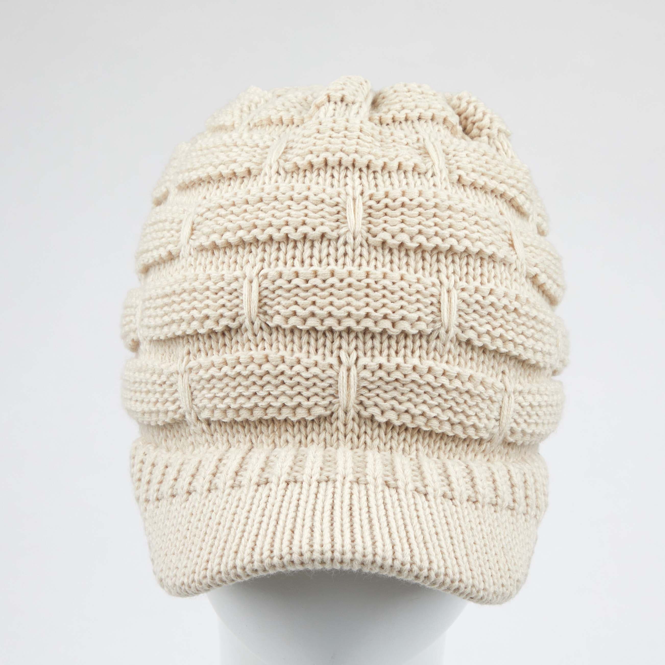 Brim Ribbed Knit Hat