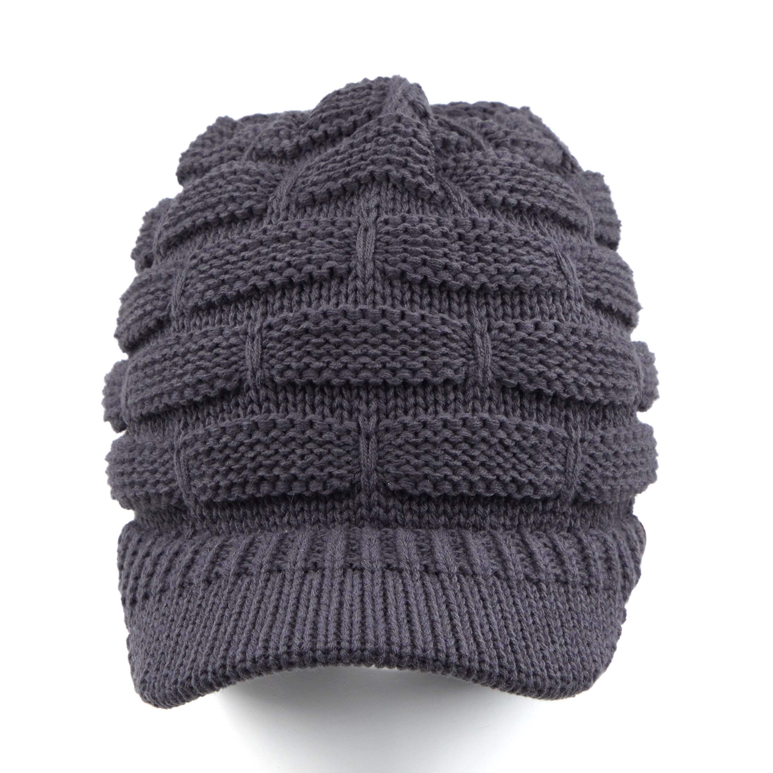 Brim Ribbed Knit Hat