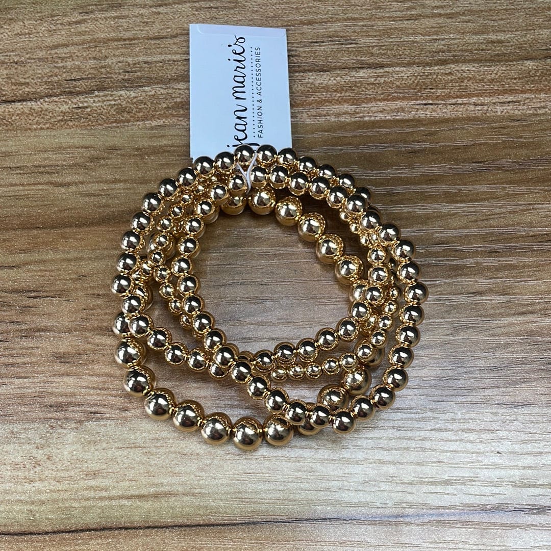 Gold Bauble Bead Bracelet Set