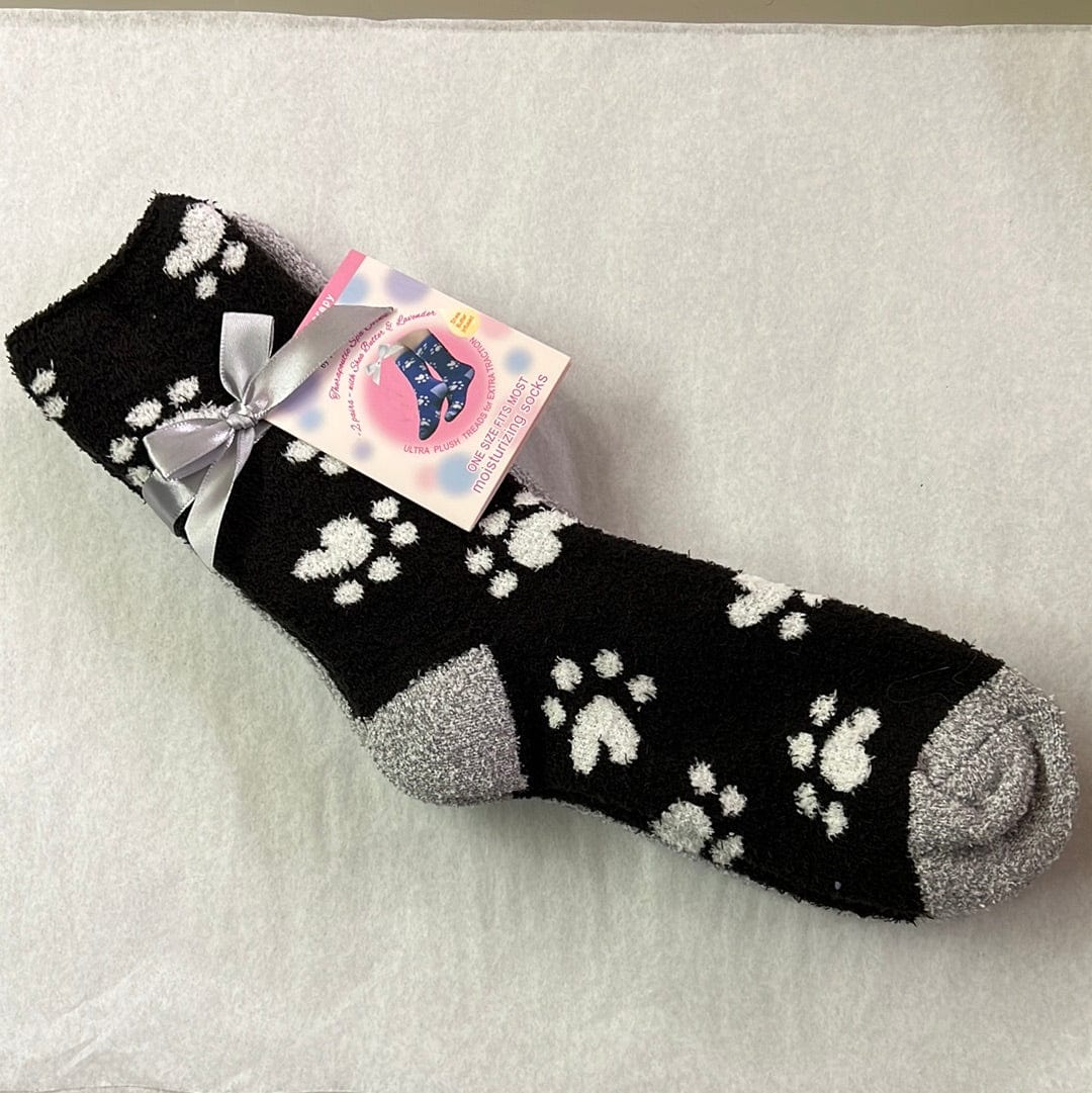 2pk Paw Print Therapeutic Spa Socks