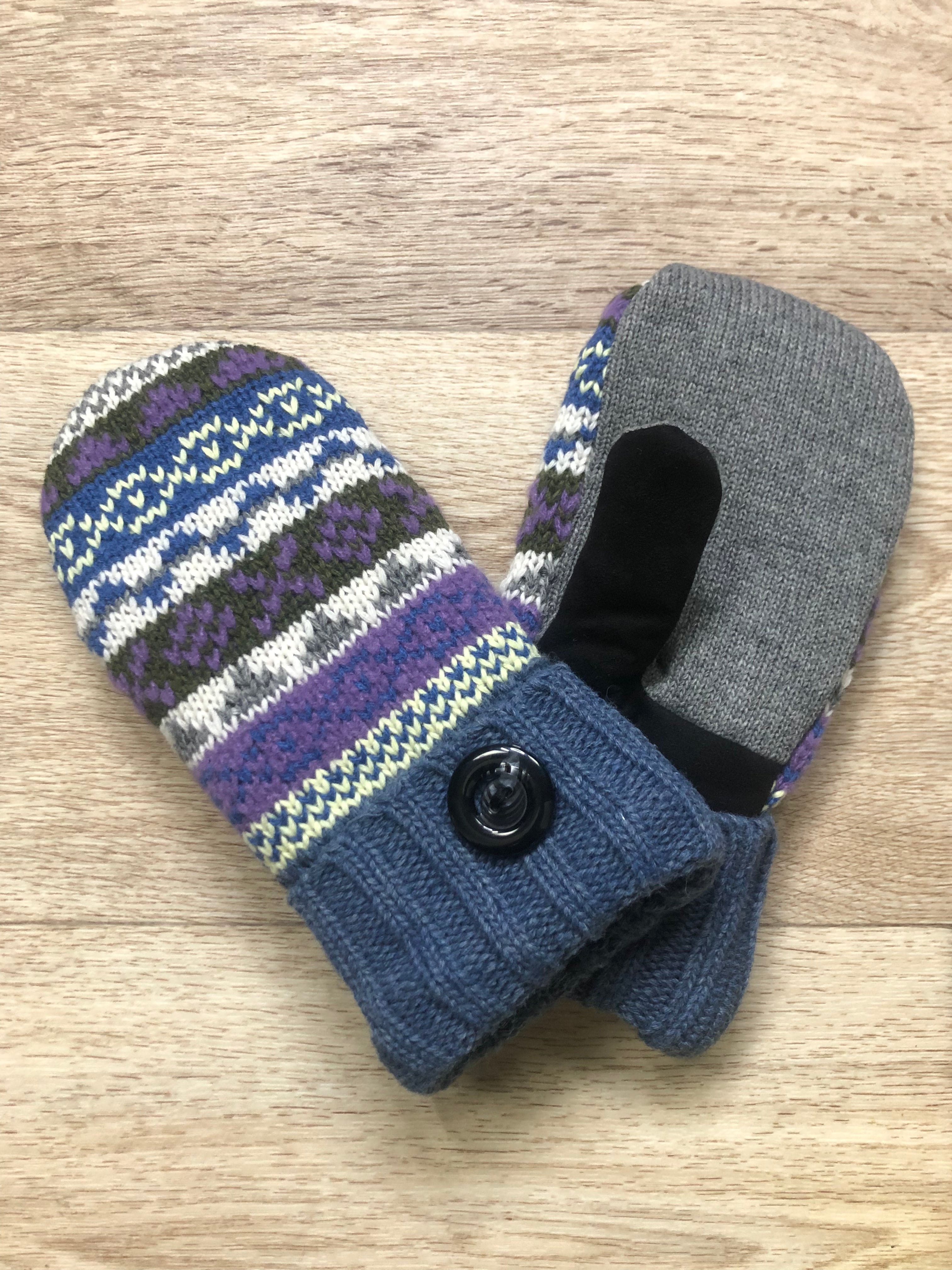Blue Live Life Cozy Mittens