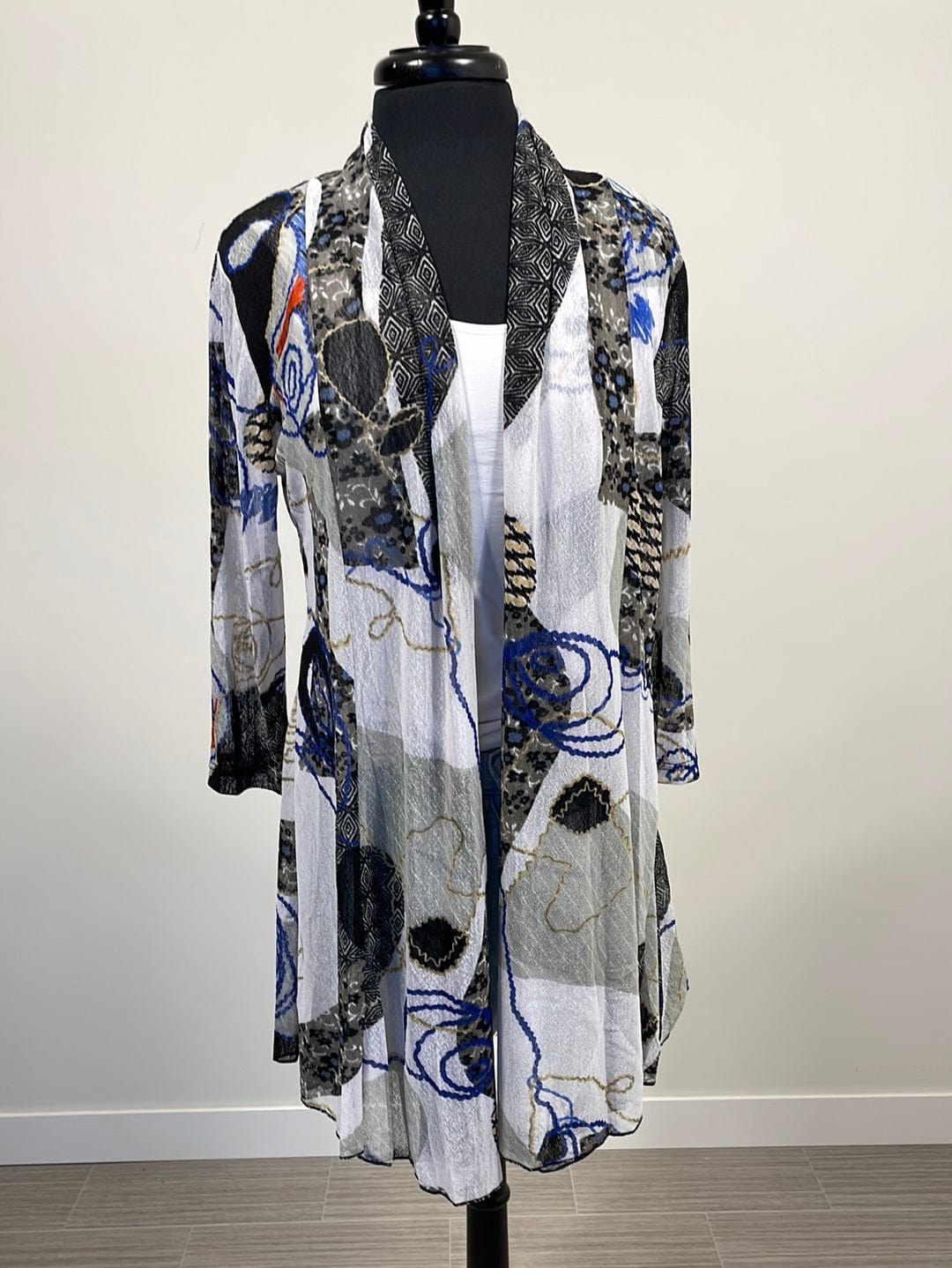 Art Pop Mesh Cardigan