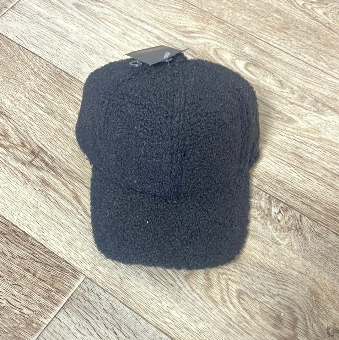 Black Sherpa Baseball Cap