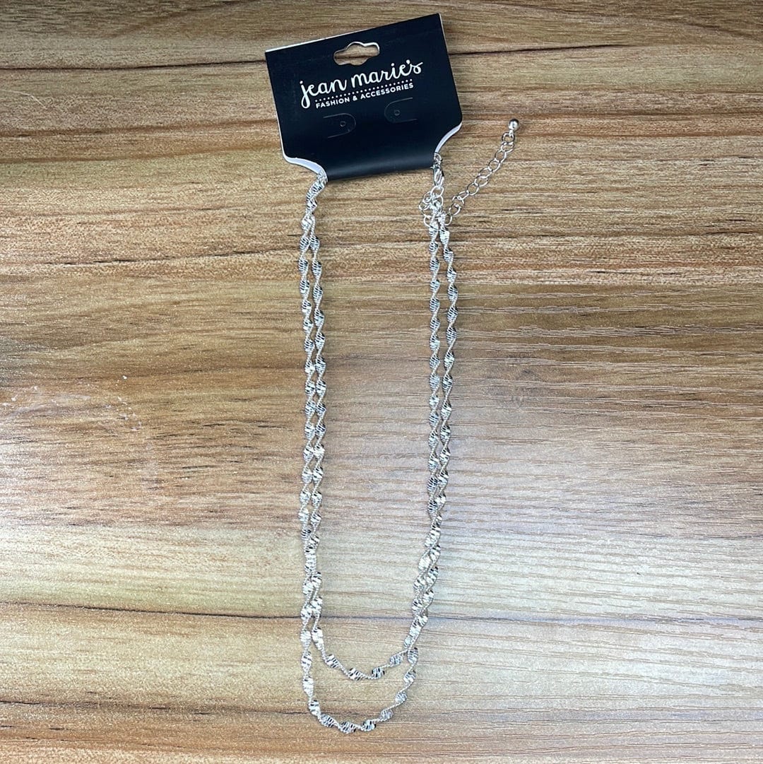 All Twisted Silver Necklace