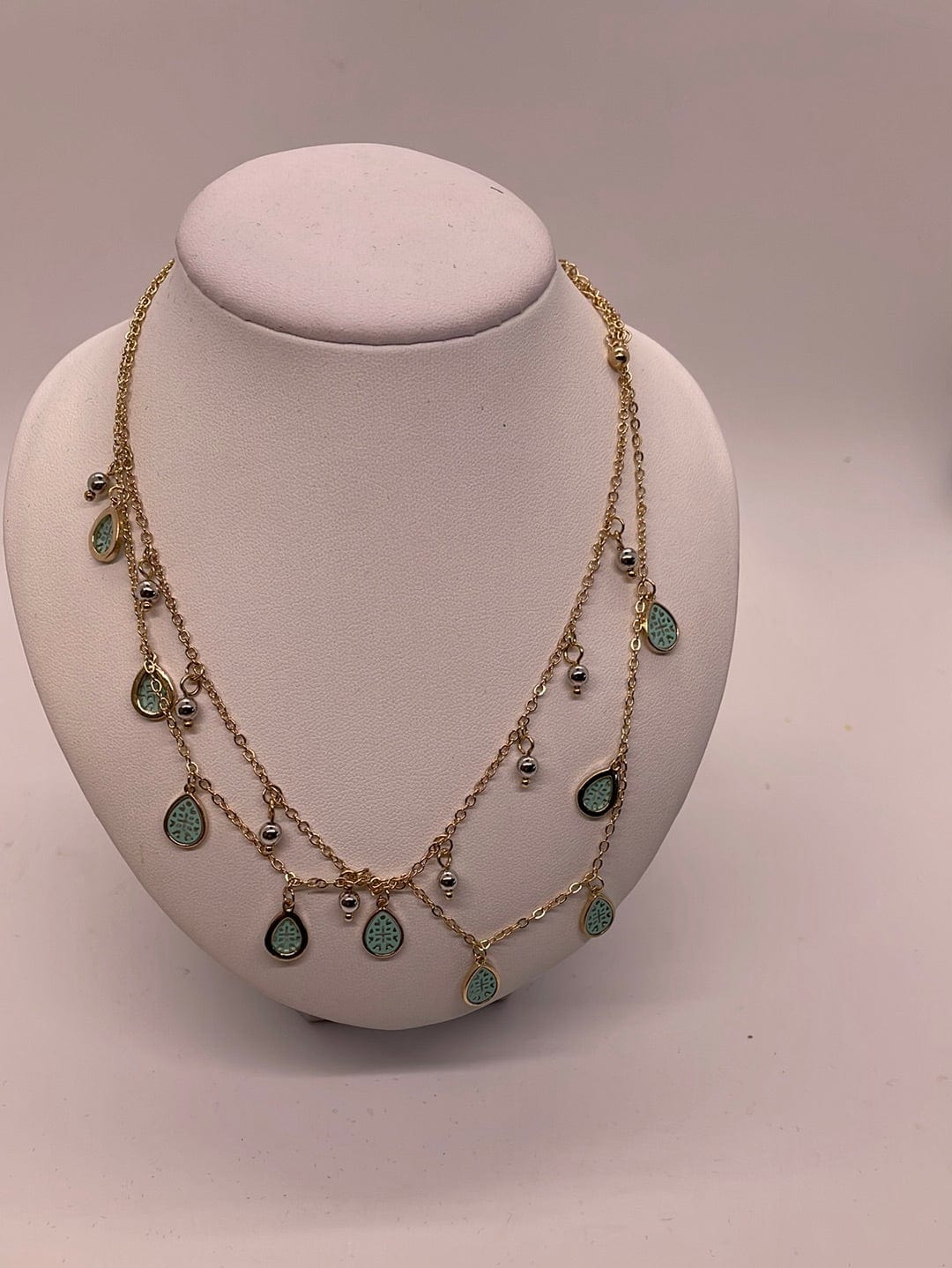 Mint Double Layer Necklace