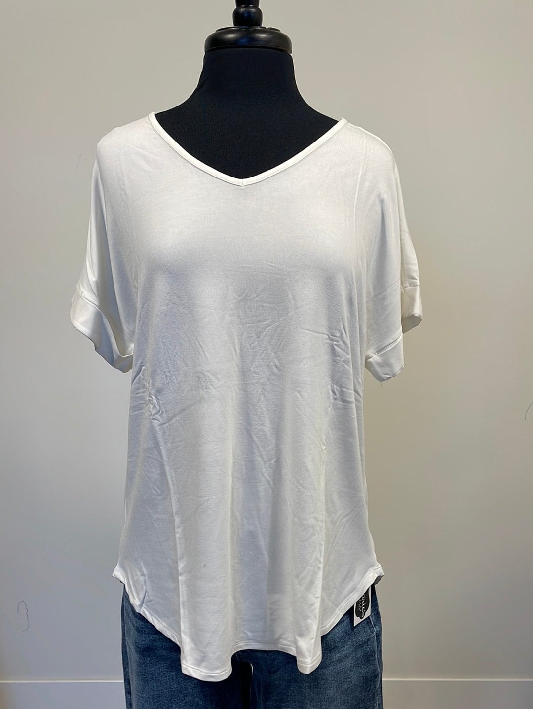 Ivory V-Neck Top