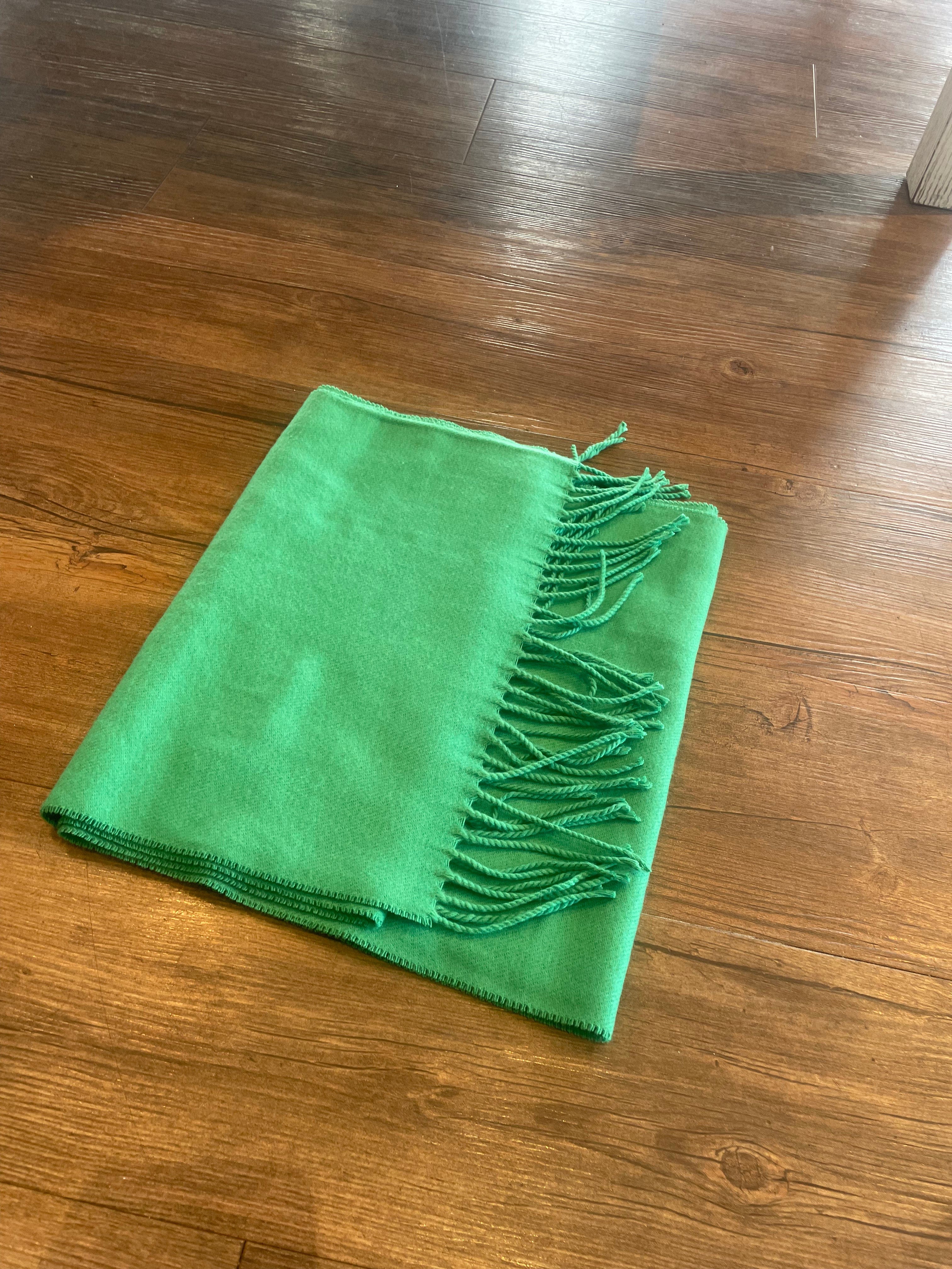 Cashmere Feel Scarf Kelly Green Solid