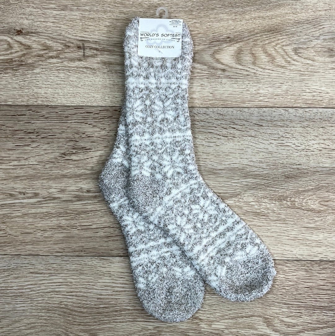 World's Softest Cozy Collection - Fair Isle Silver