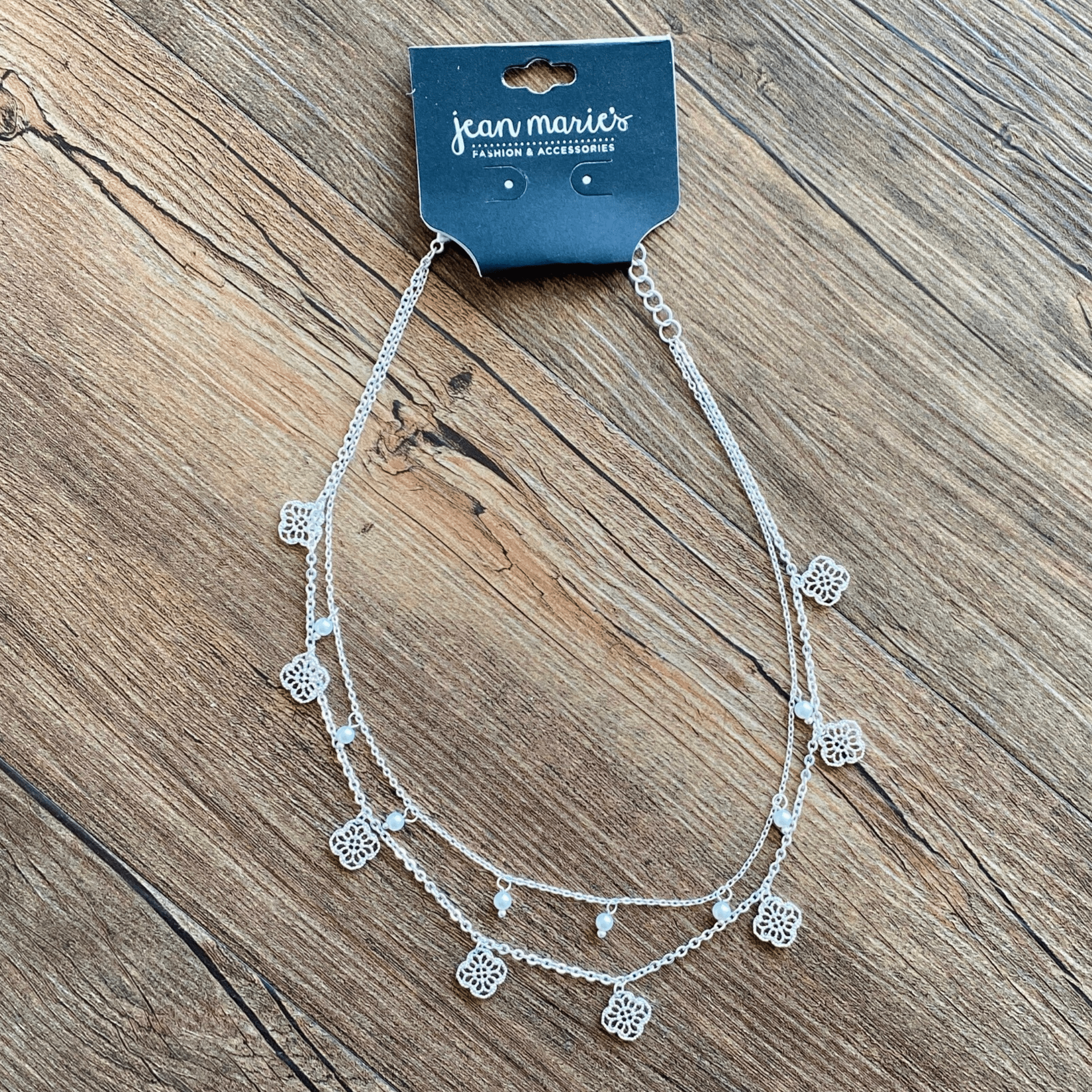 Silver Double Layer Necklace