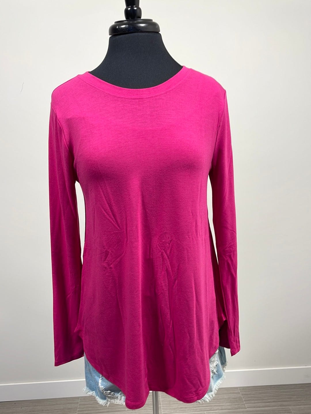 Everyday Magenta Long Sleeve Top