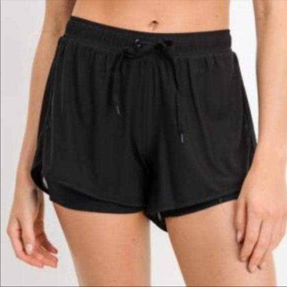 Black Mesh Shorts w/Inner Lining
