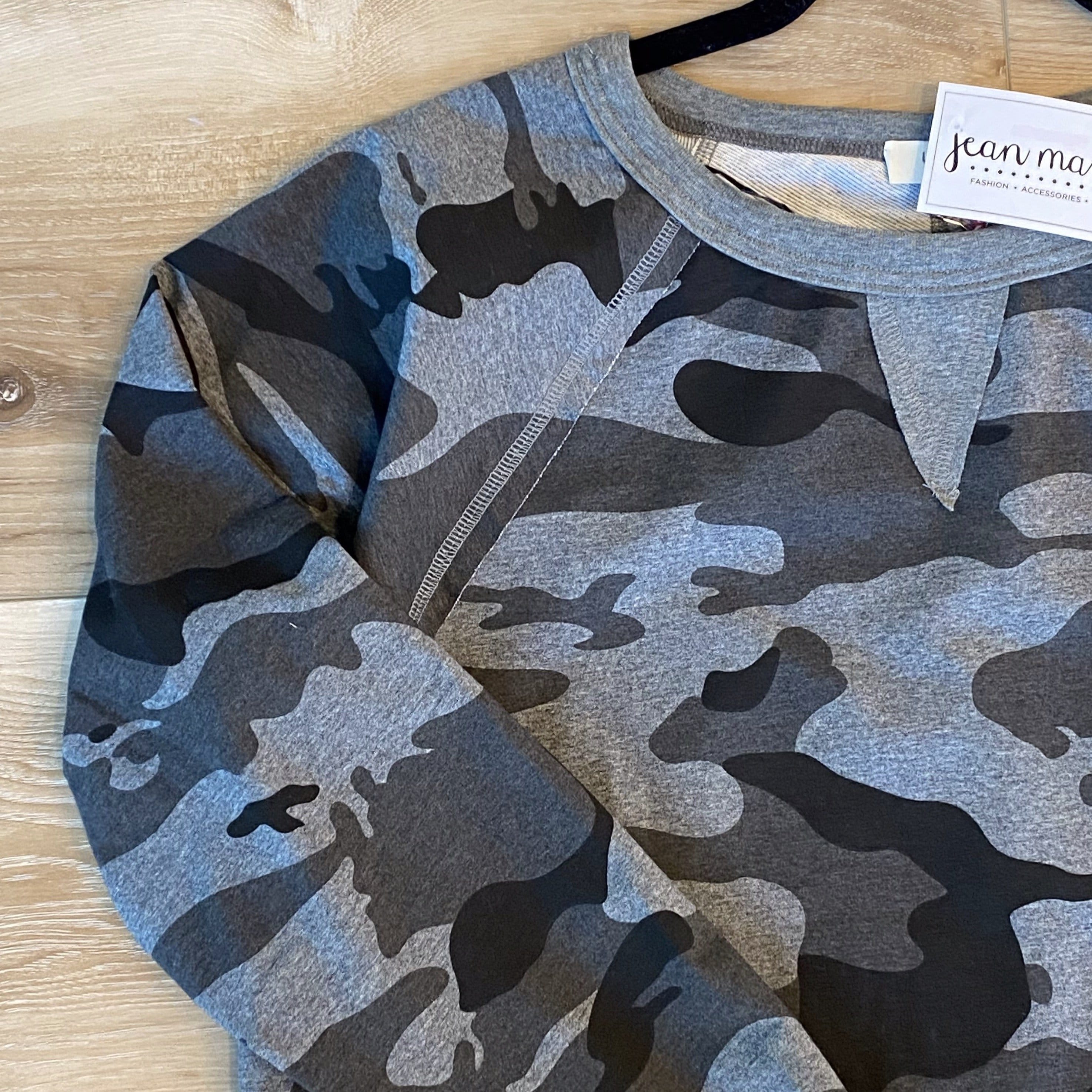 Camo Sweatshirt Dress