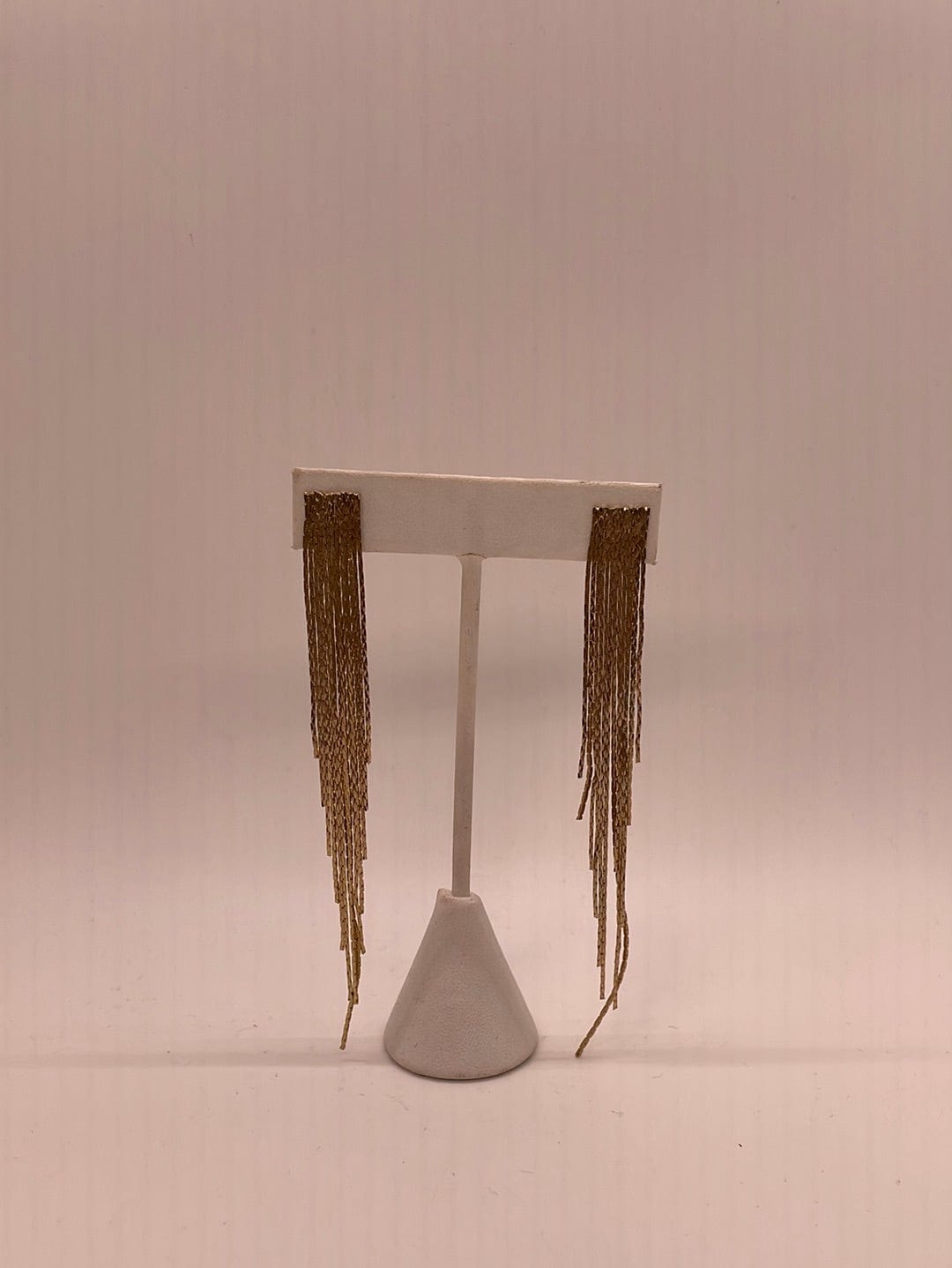Gold Tinsel Earring