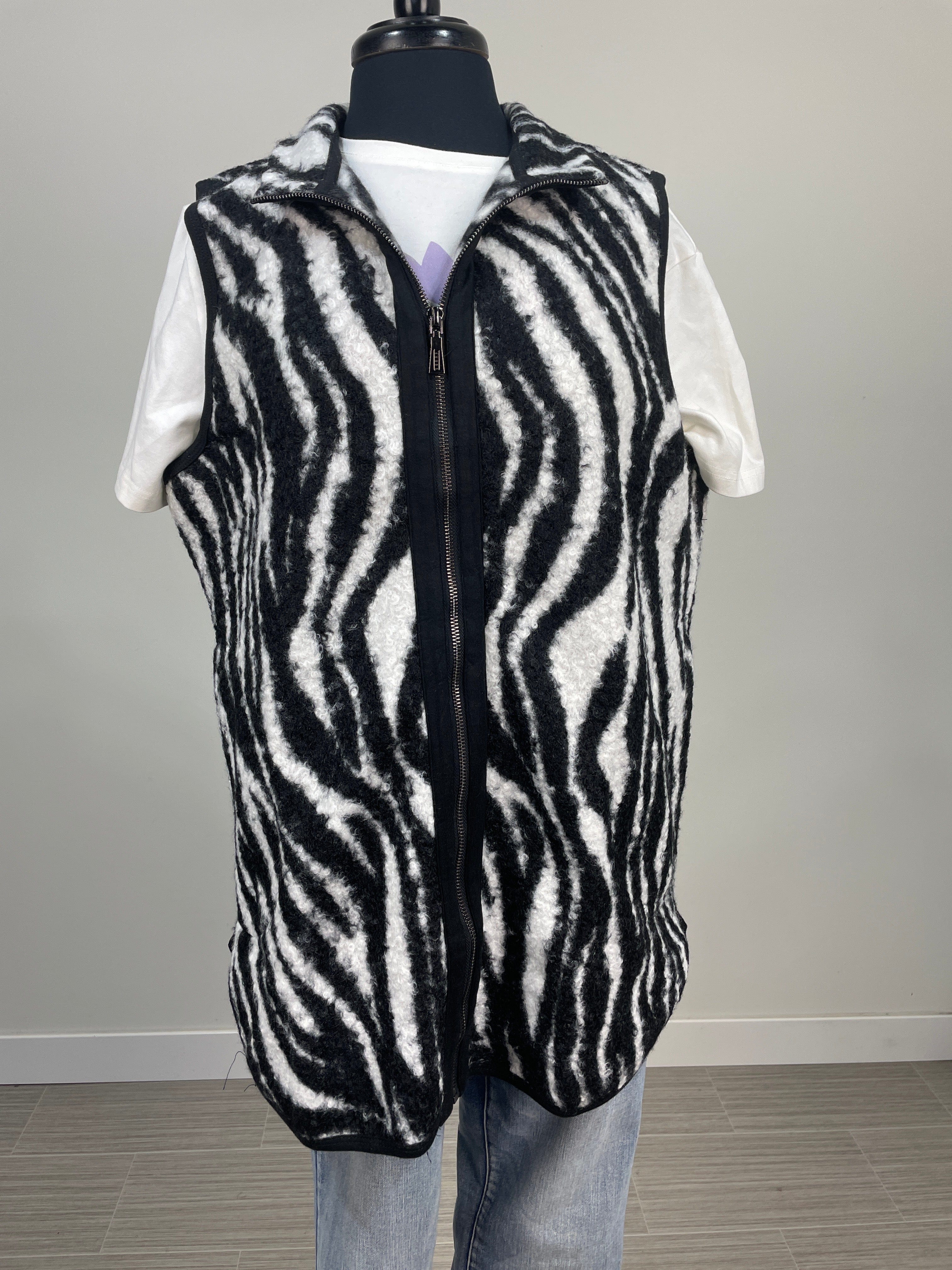 Zebra Print Vest
