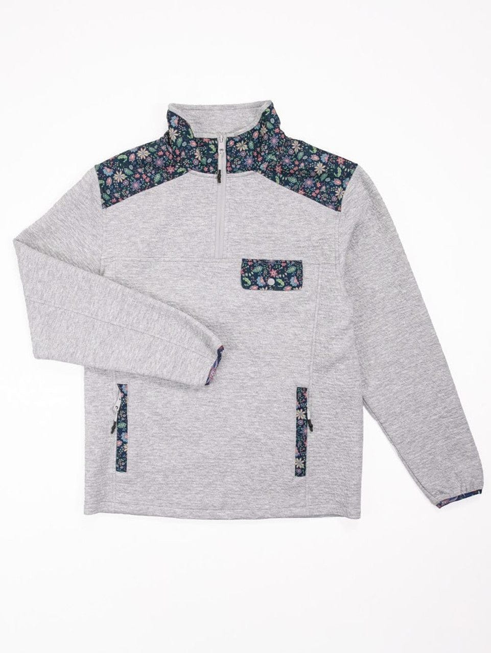 Gray Aria Quarter Zip Pullover