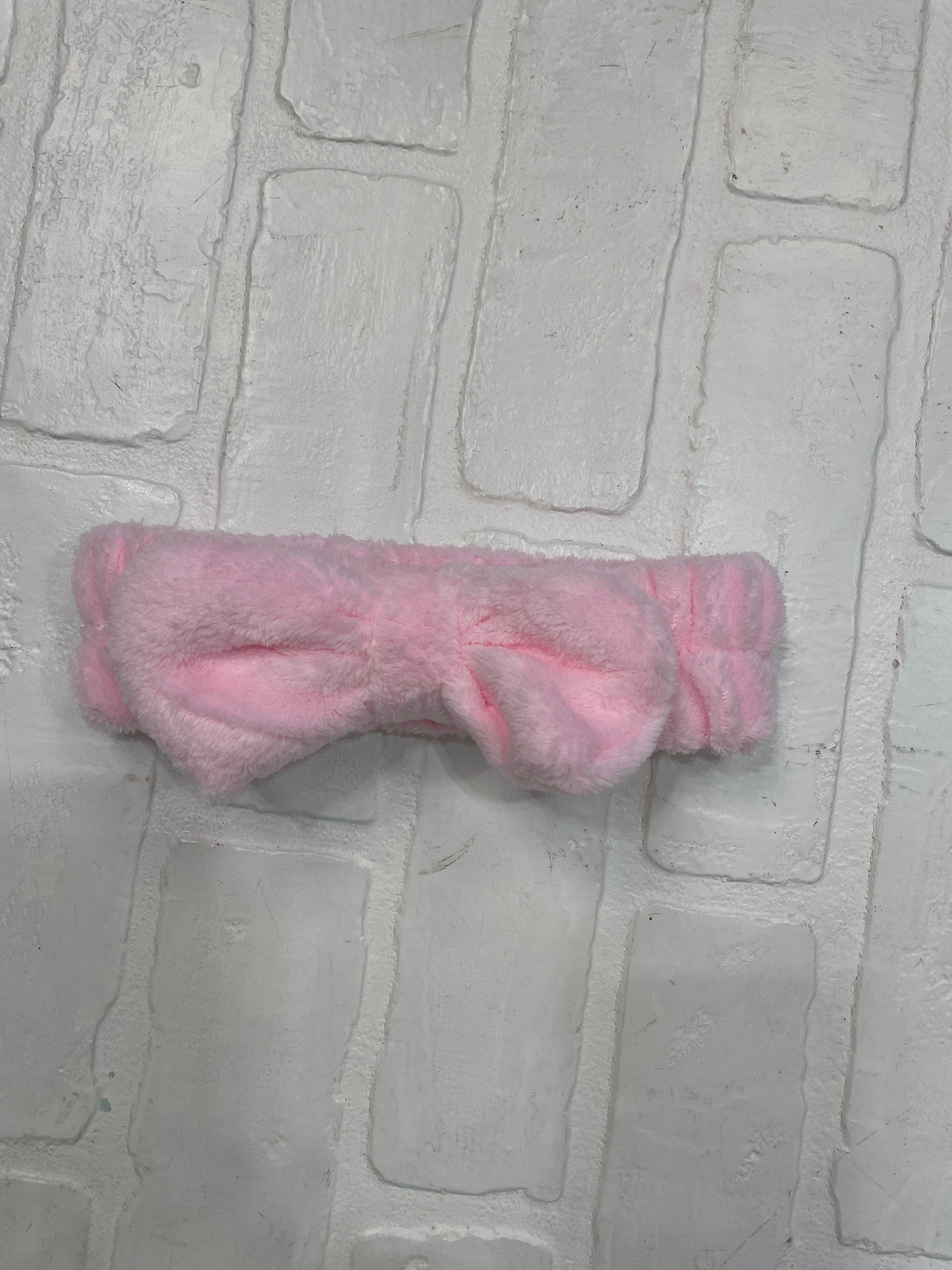 Pink Bowknot Spa Headband