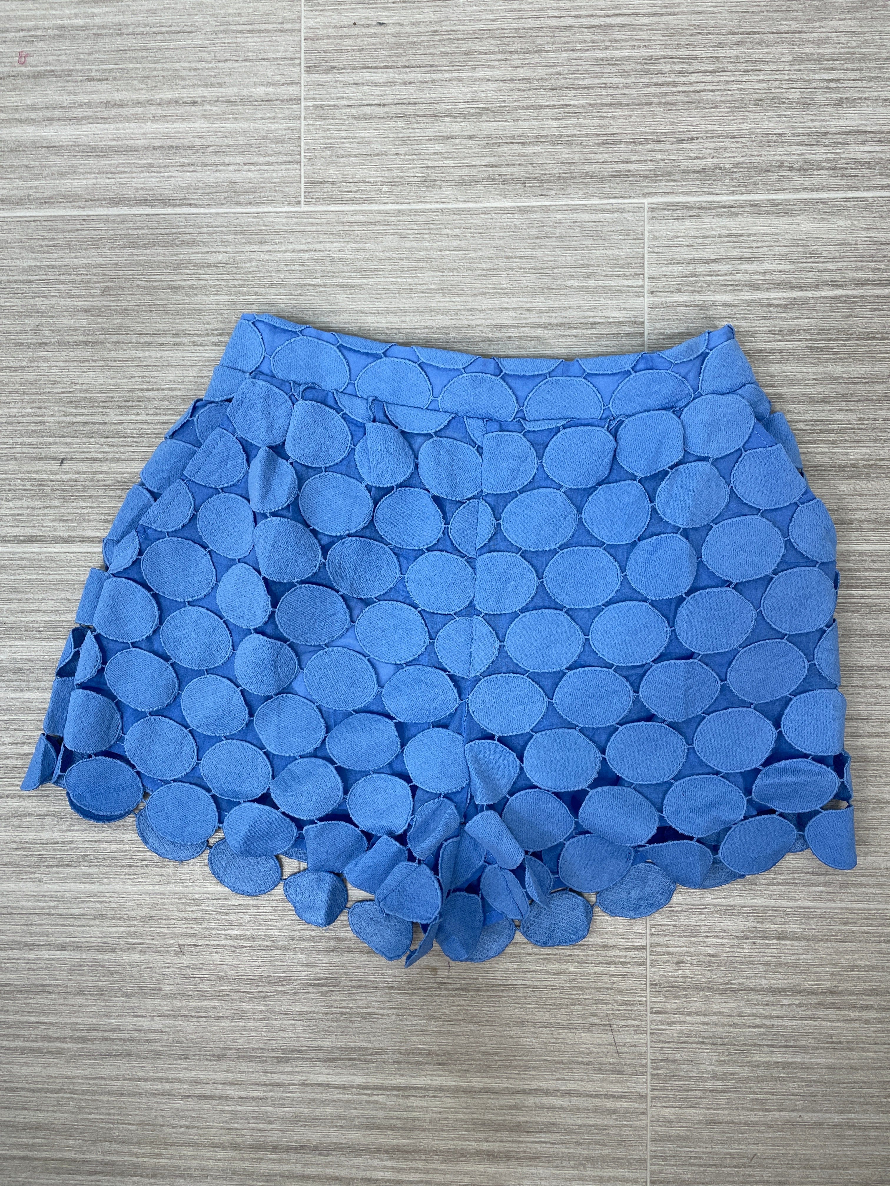 Orchid Blue Polka Dot Lace Shorts