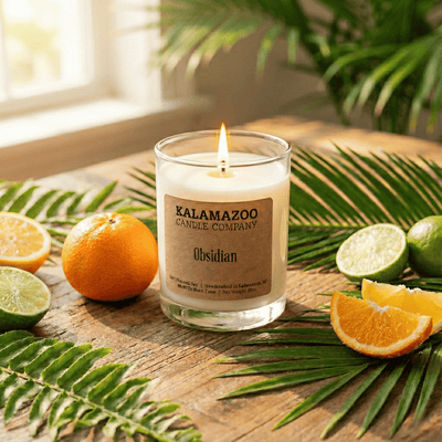 Obsidian Soy Candle 10oz - Hand-Poured Michigan