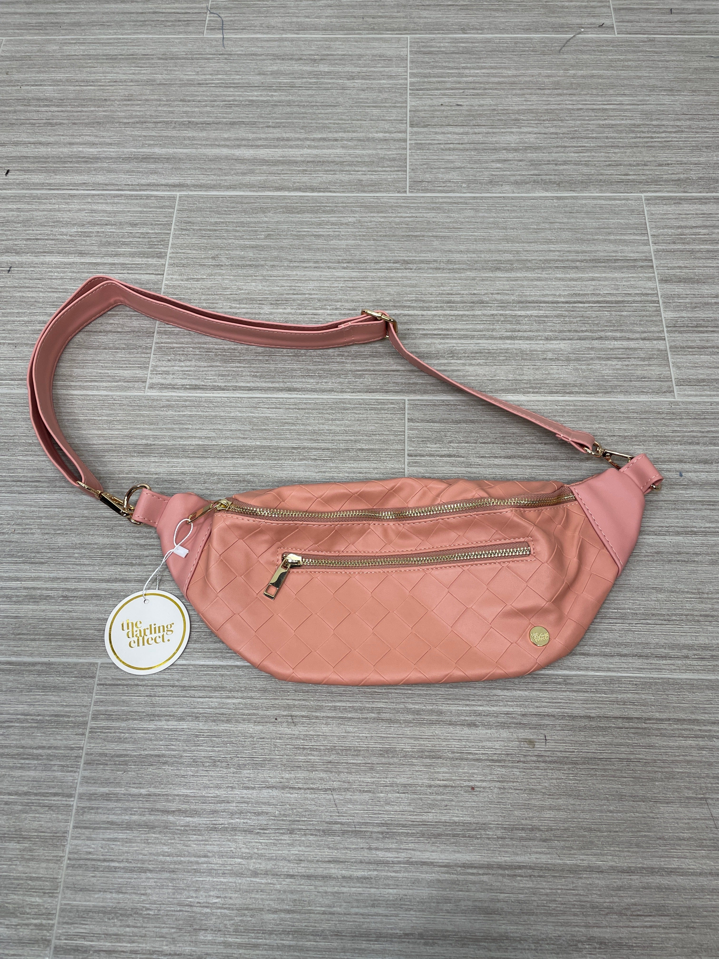 Trendy Luxe Belt Bag - Woven Rose