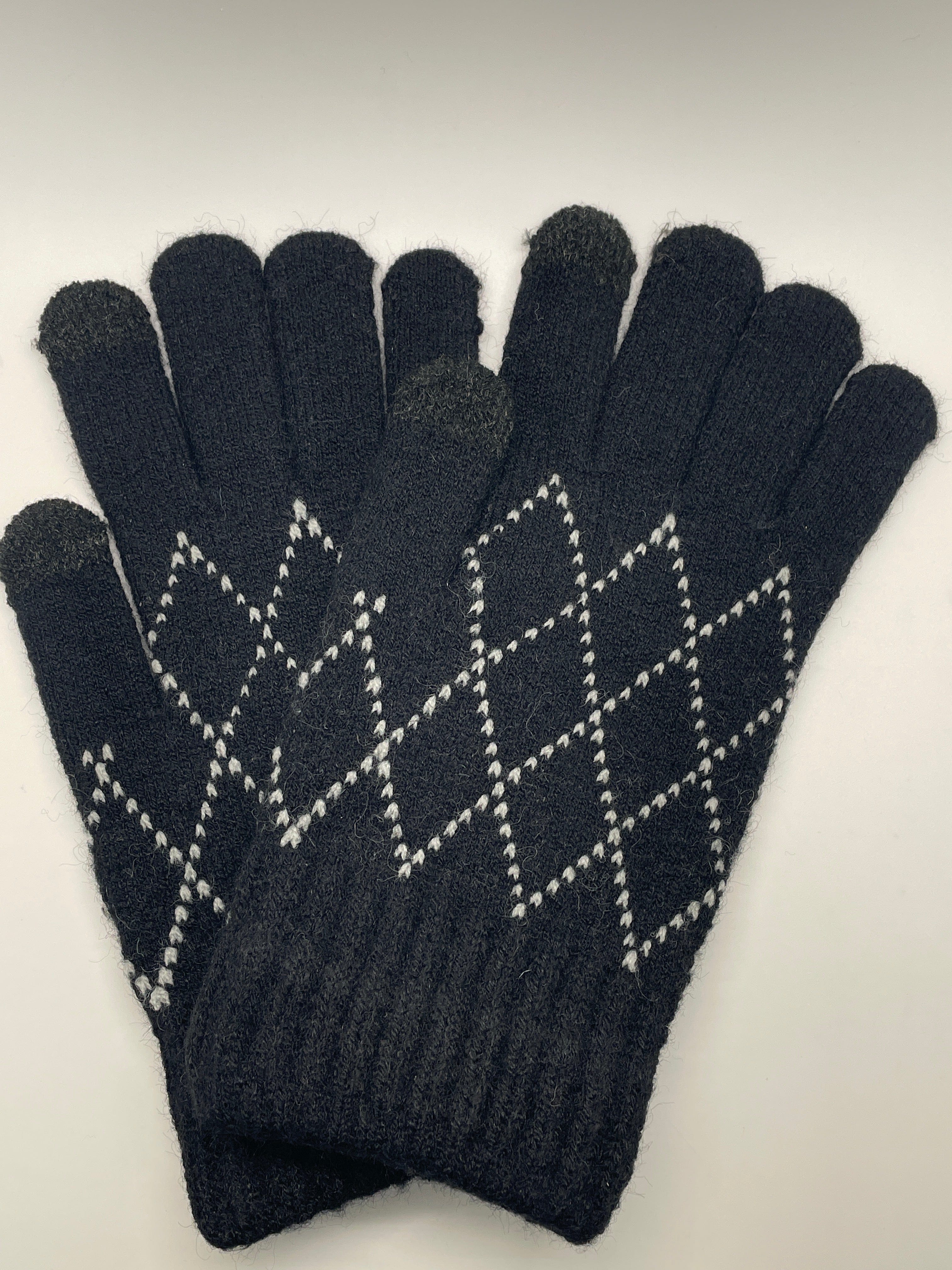 Black Diamond Knit Gloves
