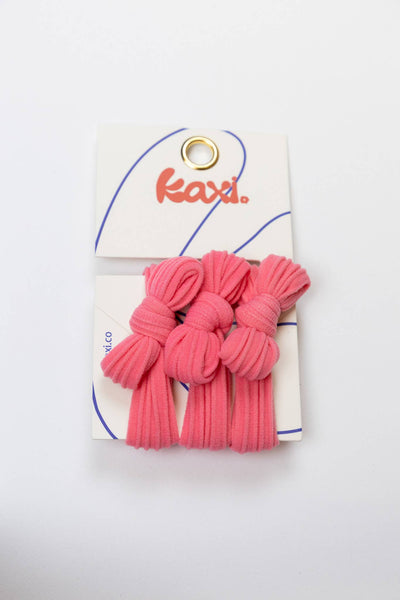 BOW SLICK BACK HAIR TIES: MILK CHOCOLATE
