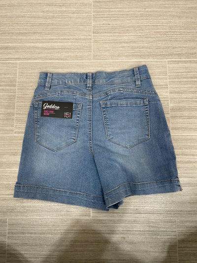 Light Wash Mid Rise Goddess Shorts